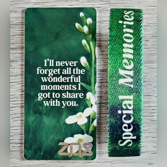 ZOX "SPECIAL MEMORIES" #1064 floral remembrance collectible medium wristband - Picture 3 of 4